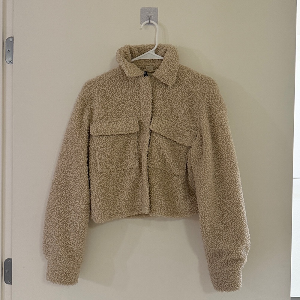 Cozy Tan Sherpa Jacket